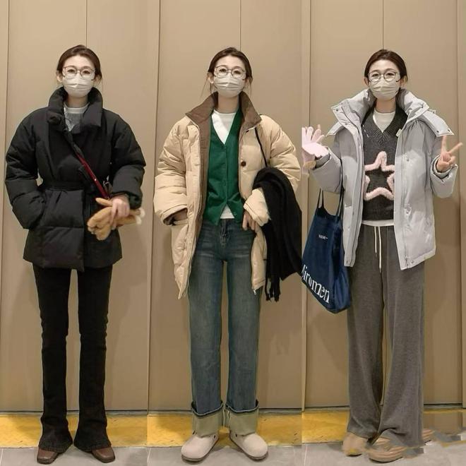 +直筒裤”大方保暖显腿长太适合小个子CQ9电子登录初冬都在穿的“羽绒服(图3)